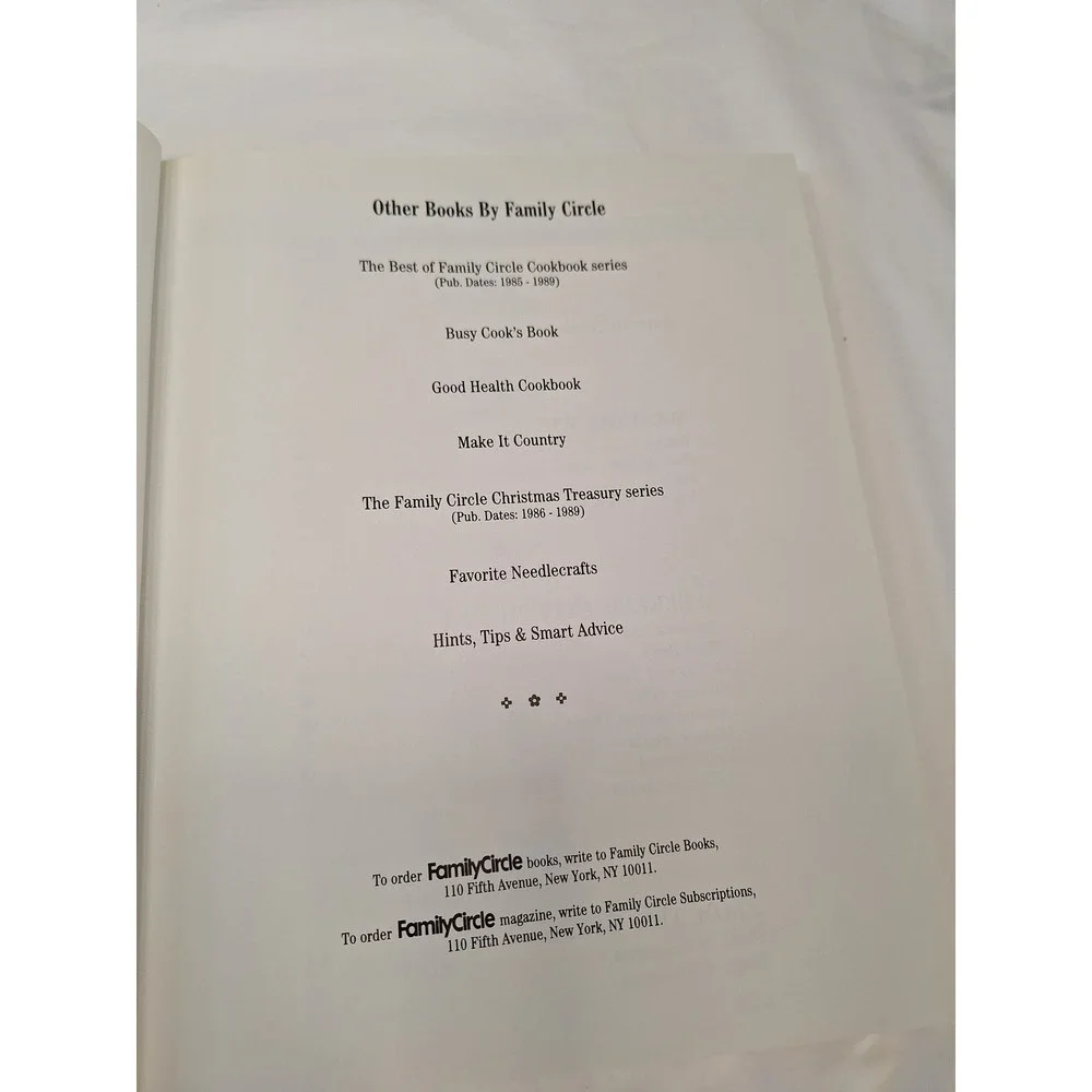 Family Circle baked cookbook